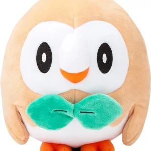 Picture shows Pokemon Rowlet from the front side