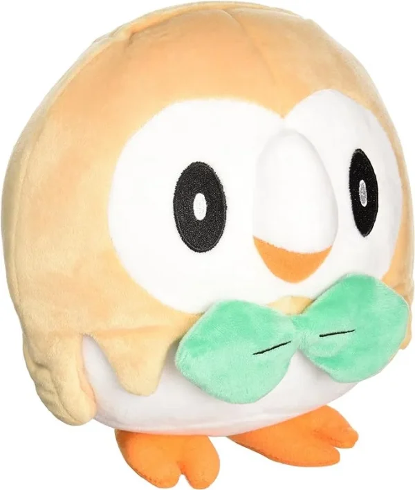 Picture shows Pokemon Rowlet from the side